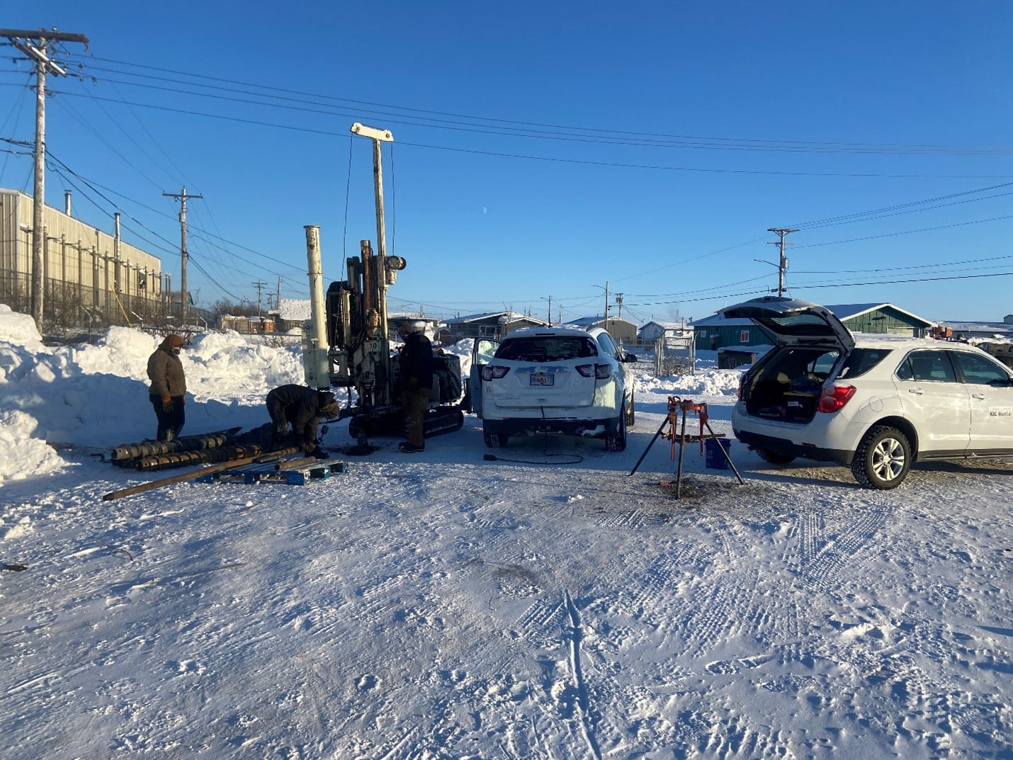 Photo of geotechnical work in Kotzebue, AK