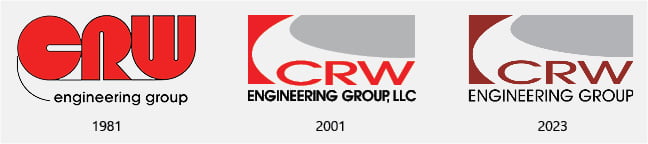 CRW logos over time: 1981-2023