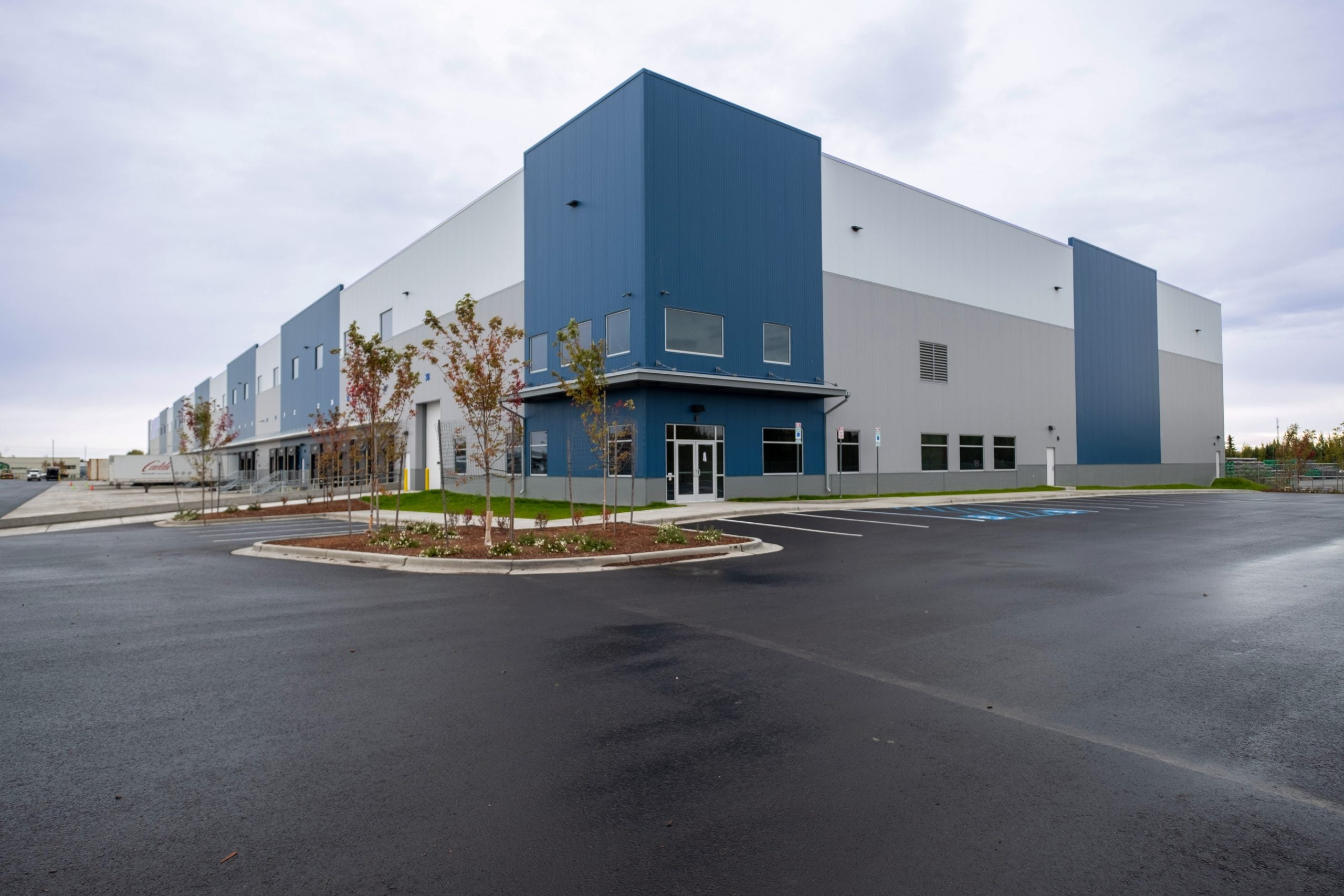 Photo of Medline warehouse.