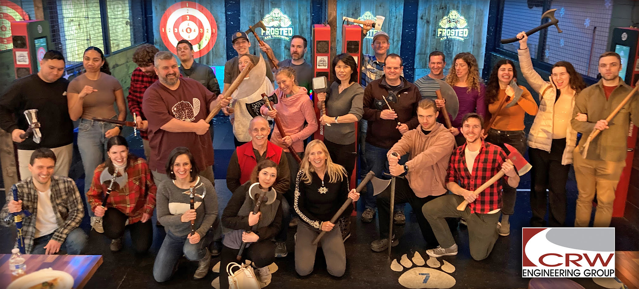 CRW Engineering Group goes axe throwing.